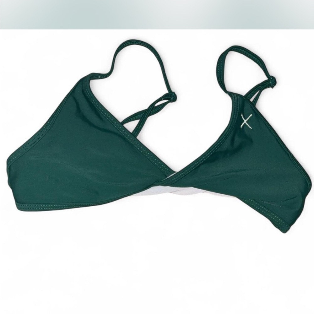 Boutine LA Green Bikini Top Minimalist Swimwear